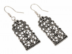 Magyar earrings - silver-plated