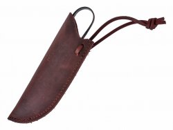 Leather sheath with scissors