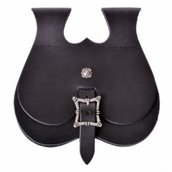 Medieval kidney bag - black