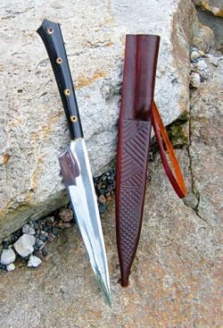 Mittelalter-Messer mit Scheide