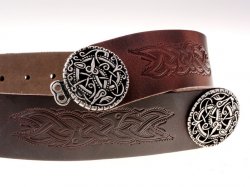 Leather belt - brown