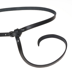 Mittelalterg�rtel - schwarzes Leder