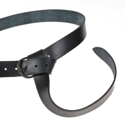 Medieval belt - black leather
