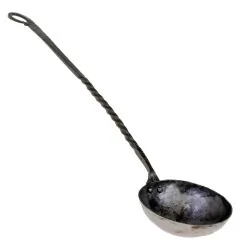 Hand forged medieval ladle