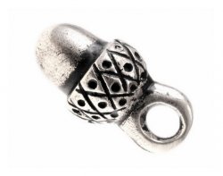 Acorn pewter button replica