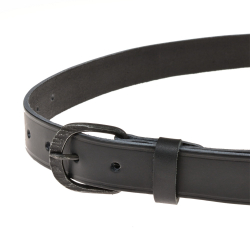 Medieval leather belt - black
