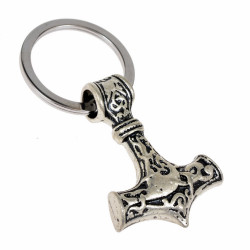 Viking key ring holder - silver color