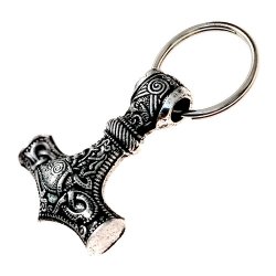 Viking key ring holder - silver color