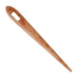 Wooden needle binding needle