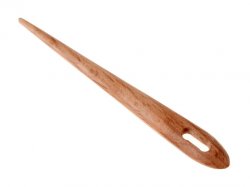 Needle binding needle of wood