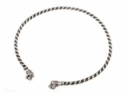Viking torque - silver plated