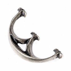 Fitting for a kidney pouch - silver.
