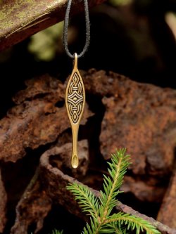 Viking ear spoon in nature