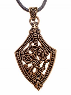 Sword shape pendant - detail