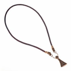 Viking leather chain - brown