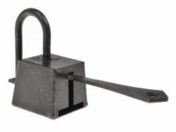 Viking Padlock with inserted key