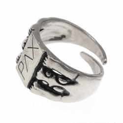 Medieval finger ring - silver plated