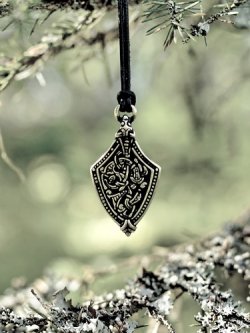 Viking sword chape pendant