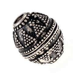 Viking bead replica - silver plated