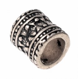 Viking bead replica - silver plated