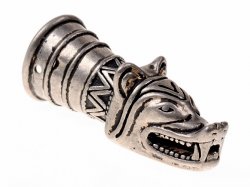 Pewter drinking horn terminal