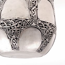 Viking pewter cup - detail