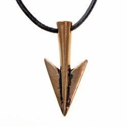 Arrow head pendant - bronze