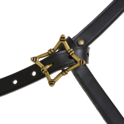 Renaissance-G�rtel - schwarz / messing