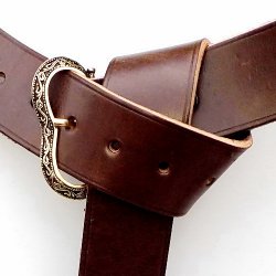 Renaissance Leather Belt - 4.5 cm