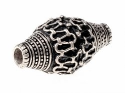 Viking bead replica - silver plated