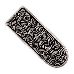 Viking strap end replica - silver plated