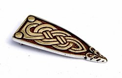 Viking strap end mount - silver color