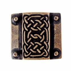 Strap connector with celtic motif.