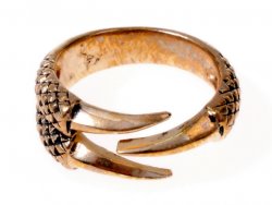 Ring dragon claw - bronze