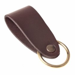 Belt loop with ring - brown