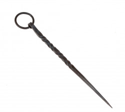 Hand forged ringed pin