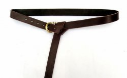 Roman leather belt - black