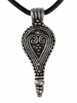 Rmischer Tropfen-Anhnger - Silber