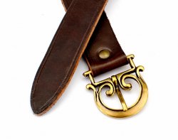 Roman leather belt - brown