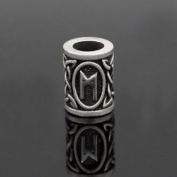 Rune beard bead Mannaz