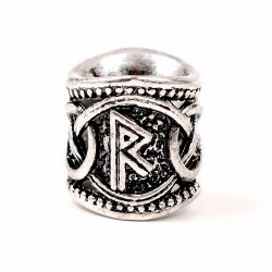 Rune beard bead - Raidho