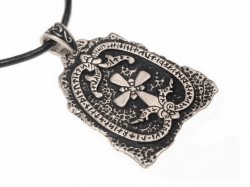 Runestone amulet - silver plated