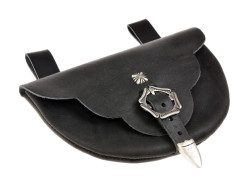 Medieval belt pouch - black