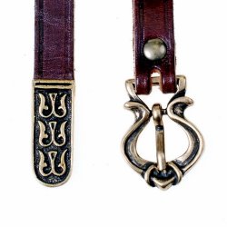 Rus belt of the Viking Age - brown