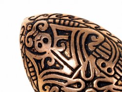 Viking bowl brooch - detail