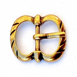Late Medieval belt buckle - brass