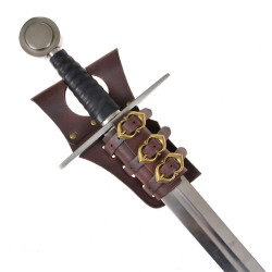 In use as medieval sword holder 