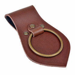 Medieval leather frog - brown