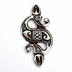 Seahorse celtic amulet - silver
