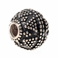 Viking bead replica - silver plated